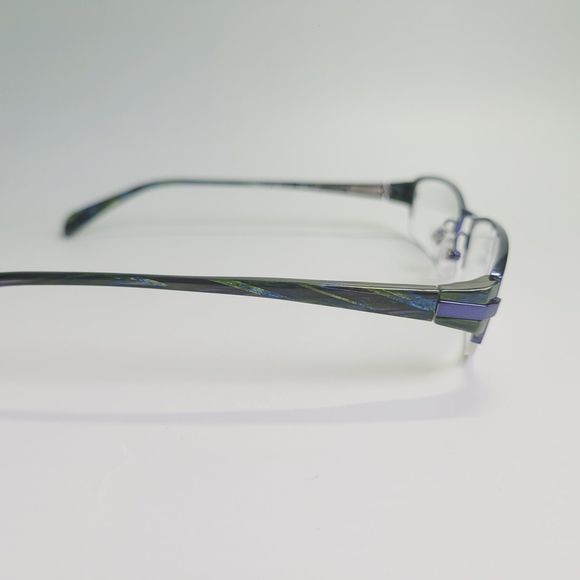 O&X New York OT-211U eyeglasses green blue full frame eyewear  52-19 135 C7 - Picture 13 of 13